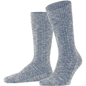 FALKE Heren Sokken Carved Pile M SO Katoen Gedessineerd 1 Paar, Blauw (Arcticblue 6367), 39-42