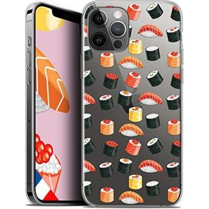 Caseink Beschermhoesje voor Apple iPhone 12 Pro Max (6,7 cm), HD gel bedrukt in Frankrijk, Foodie Design Sushi - zacht - ultradun