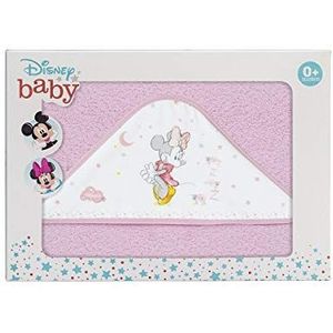 Interbaby MN004-02 Baby capuchonhanddoek Disney Minnie Counting Sheep, roze, 200 g