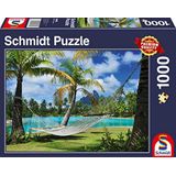 Schmidt Spiele 58969 Time-out onder de palmbomen, puzzel van 1000 stukjes