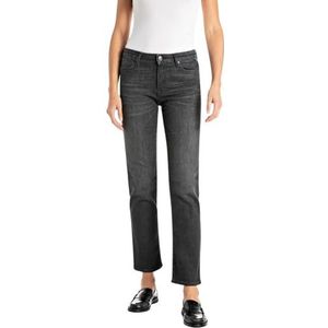 REPLAY Dames Straight Leg High Waist Jeans Zolie, 099 Black Delavè, 25W / 30L