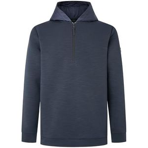 Hackett London Hs Hybrid HDY Hz sweatshirt met capuchon voor heren, Blauw (zwart), XL