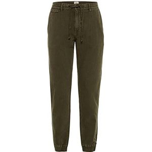 camel active Heren chino van linnenmix, olijf, 33W / 34L