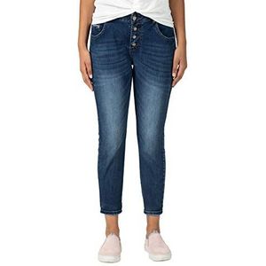 Timezone Regular Jillytz Cropped Jeans voor dames, blauw (Skylight Blue Wash 3336), 28 NL