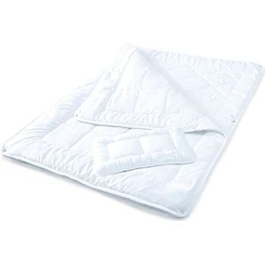 aqua-textil Soft Touch Kinderdekbed, 100 x 135 cm, 250 g en 350 g, met kussen 40 x 60 cm, 150 g, klimaatregulerend, Oeko-Tex