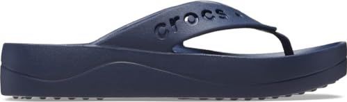 Crocs Baya Platform Flip Sandaal voor dames, marineblauw, 42/43 EU