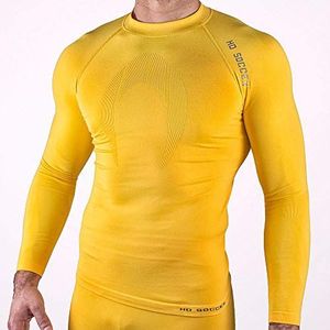 HO Soccer Underwear Performance ML Yellow Thermoshirt, lang, volwassenen, uniseks, geel, XL