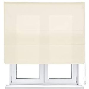 Viewtex Basic vouwgordijn, verkrijgbaar in verschillende maten en kleuren, 75 x 250 cm, ivoor