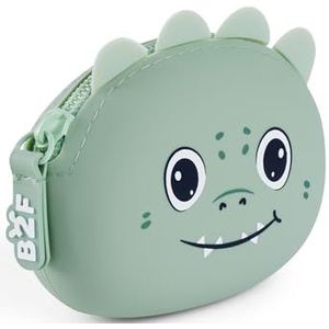 Back2Fun MONDERO Puppies Dino B2F Reisaccessoires, uniseks, kinderen, 90 x 70 x 35 mm, Groen, 90 x 70 x 35 mm