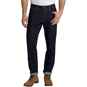 JP 1880 Heren grote maten grote maten herenkleding L-8XL jeans, regular fit, elastische band, 5-pocket, denim stretch 708067, blauw (Dark Denim 93), 28 Kurz