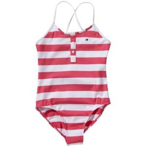 Tommy Hilfiger meisjesbadpak, gestreept EX57104647/ BI COLOR STRIPE SWIMSUIT