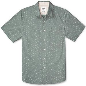 Dubinik® Shirt Heren Korte mouw Gemakkelijk te strijken Button-down overhemden 100% katoen Casual overhemden Regular Fit