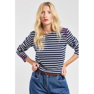 Armor Lux Deauville Meerkleurig matrozensweatshirt, Seal/Natuur/Paars Kwarts, XL