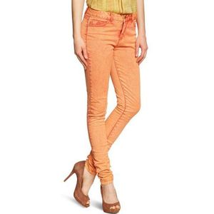 ICHI Dames Jeans 709910 Skinny/Slim Fit (buis) lage tailleband, rood (665), 42