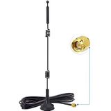 Bingfu Dual Band WiFi 2.4GHz 5GHz 5.8GHz 9dBi Magnetic Base SMA Male Antenna for Wireless Vedio Security Camera Surveillance Recorder Vehicle Truck Trailer Rear View Backup Camera Reversing Monitor