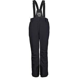 KILLTEC Women's Skibroek/functionele broek met afneembare bandjes, randbescherming en sneeuwvanger KSW 288 WMN SKI PNTS, zwart, 19, 37800-000