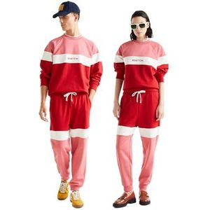 United Colors of Benetton Uniseks broek voor volwassenen, Rood en roze 0 V3, L
