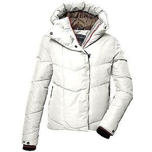 killtec Dames Ski-jas/gewatteerde jas met sneeuwvanger KSW 59 WMN SKI QLTD JCKT, white, 40, 39725-000