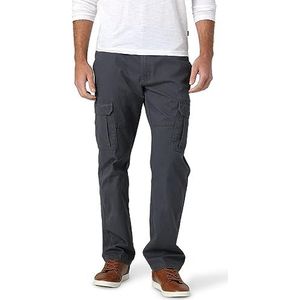 Wrangler Authentics Heren Relaxed Fit Stretch Cargo broek Casual, Antraciet Twill, 38W x 30L