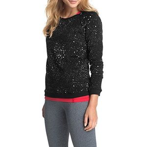 ESPRIT SPORTS Sportsweatshirt voor dames met all-over print, zwart (black 001), XL