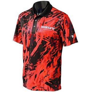 Unicorn Dartshirt | Pro-Tech Camo | Cool Ademend Soft-Feel Micro Mesh 3-Tuk Polyester | Zwarte kraag & Wit Unicorn Logo | Verkrijgbaar in 5 kleuren & maten S tot XXXXL