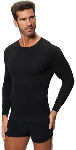 Katoenen thermoshirt met lange mouwen voor heren A0258