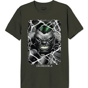 Marvel MEHULKCTS063 T-shirt, kaki, 3XL heren, Khaki (stad), 3XL