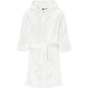 Playshoes Unisex fleece badjas voor kinderen, ochtendjas, beige (naturel 2), 122 cm
