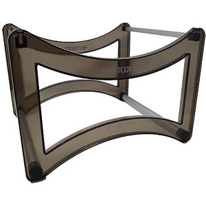 Westcott Hangmappen voor ca. 35 DIN A4 hangmappen (ongevuld) | hangmappen box in doorschijnend zwart met aluminium insteeksysteem | stapelbaar & antislip | E-733328 00