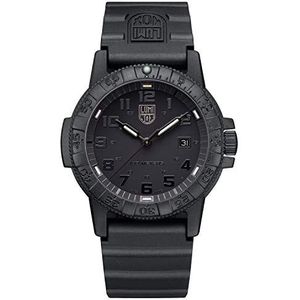 Luminox - Leatherback SEA Turtle Giant - Herenhorloge - Militair Horloge in Black Date-Function - 100 m waterbestendig, zwart, 44 mm, Band