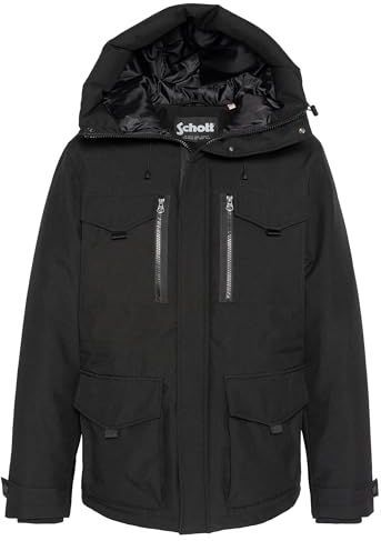 Schott NYC Schott Broomfield parka met zakken, zwart, Zwart, L