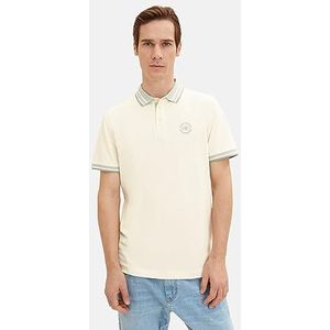 TOM TAILOR Poloshirt heren 1035575,18592 - vintage beige,M