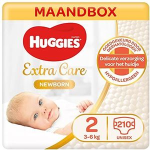 Huggies Ultra Comfort Baby Luiers Maat: 2, 210 Stuks,Wit
