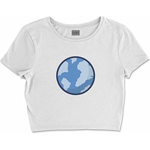 Bona Basics, Digitaal bedrukt, basic T-shirt voor dames,%100 katoen, wit, casual, damestops, maat: XL, Wit, XL