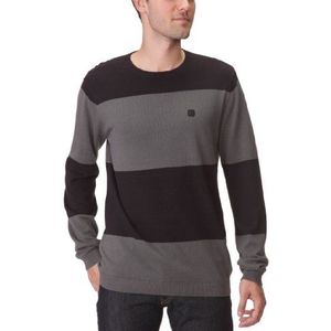 DC Shoes Heren sweatshirt, ronde kraag, gestreept