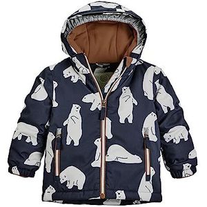 first instinct by killtec Unisex ski-jack waterdicht/functionele jas met capuchon en sneeuwvanger FISW 30 MNS SKI JCKT, donkerblauw, 110, 39907-000