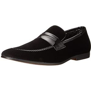 Steve Madden Heren halve maan Slipper, Black Velvet, 41 EU, zwart fluweel, 41 EU