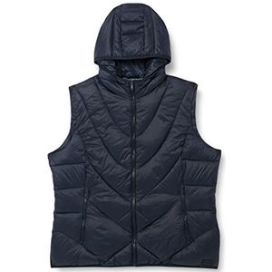 CMP - Woman Vest Fix Hood, Woman, Black Blue, 42