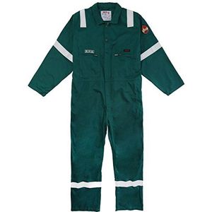 Roots Original RO18090 Flamebuster klassieke Scandinavische werkoveralls, maat 46, groen