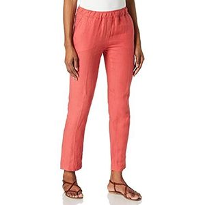 BRAX Dames Style Maron linnen broek broek, koraalrood, 34W x 32L