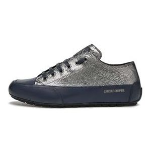 Candice Cooper Rock Tamponato Calf/Metal VIPERLIKE Goat Skin Navy-Dark Silver, veterschoenen voor dames, 35 EU, Navy Dark Silver, 35 EU