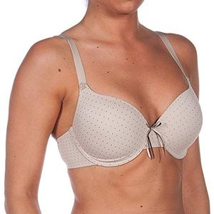 Selene Greta, schuimrubberen beha met ringen voor dames, Zand, 95C