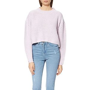Urban Classics Dames sweatshirt Ladies Wide Oversize Sweater Pullover voor vrouwen, verkrijgbaar in meer dan 10 kleuren, maten XS - 5XL, Softlilac, XS