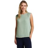 Shirttop - Soft Jade Green - Mouwloos - Ronde Hals - Mesh Details