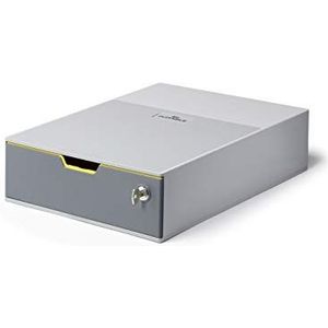 Durable 760127 Ladebox afsluitbaar (Varicolor 1 kluisje) 1 compartiment, antraciet/geel
