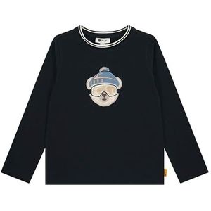 Steiff Steiff T-shirt met lange mouwen EU maat 92 Steiff Navy, sweatshirt met lange mouwen voor kinderen, pullover met lange mouwen, babybovendeel, ideaal basic shirt, comfortabel en zacht,