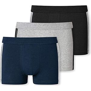 Schiesser Heren 3-pack shorts zachte tailleband en strepen biologisch katoen - 95/5 Organic, Multicolor 1_173816, XXL