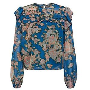 edc by ESPRIT dames blouse, 458/Teal Blauw 4, M