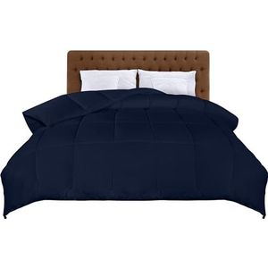 Utopia Bedding Lichtgewicht Dekbed 155x220 cm, Gewatteerd met Polyester Vulling, Zacht Zomerdekbed met Hoeklabels (Marineblauw)