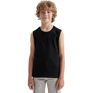 DeFacto Jongens T-shirt, zwart, 10-11 Jaar